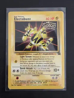 Electabuzz Pokemon TCG 1999 Stamped WB Kids First Movie Promo - Image 4