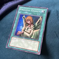Yu-Gi-Oh Pegasus Starter Deck Graceful Charity SDP-040 1st Edition Holo Rare - Image 1