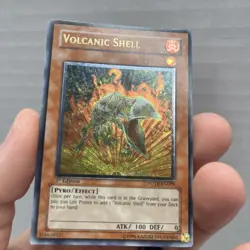 Yugioh Volcanic Shell FOTB-EN009 Ultimate Rare 1st Ed LP - Image 2