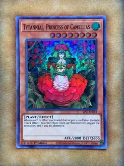 Yugioh Tytannial, Princess of Camellias SESL-EN041 Super Rare 1st Ed NM - Image 1