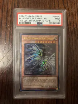 Yu-Gi-Oh! Blue-Eyes Alternative White Dragon Ultimate Rare PSA 9￼ - Image 1
