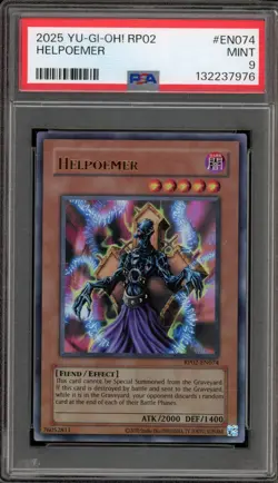 Yu-Gi-Oh! Helpoemer 2025 Retro Pk. RP02-EN074 PSA 9 Mint - Image 1