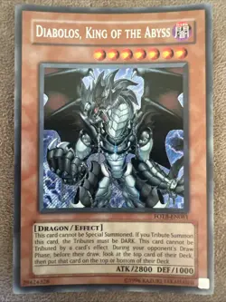 Yugioh DIABOLOS, KING OF THE ABYSS FOTB-EN061 Unlimited Edition LP - Image 1