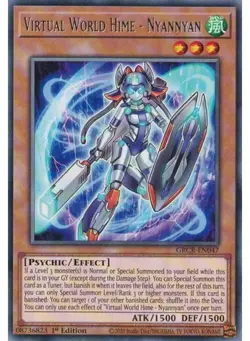 Yugioh - Virtual World Hime - Nyannyan (Rare) (1st Edition) - GRCR-EN047 P - Image 1