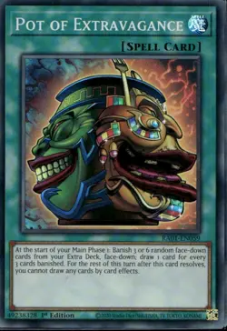 Pot of Extravagance 1st Ed Super Rare RA01-EN059 Yu-Gi-Oh! - Image 1
