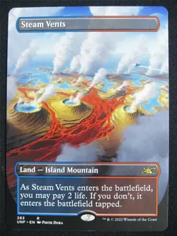 Steam Vents Borderless - UNF - Mtg Card #3IP - Image 1