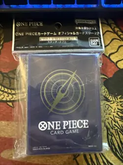 Standard Blue 70 Sleeves Japanese One Piece Card Game Official Vol.2 ZY27 - Image 1