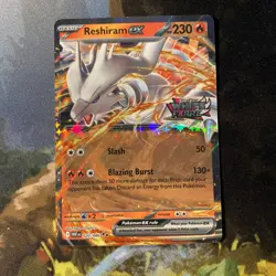Reshiram ex (White Flare 20/86) double rare stamped Pokemon TCG card - Image 1