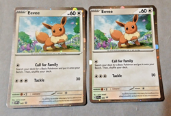 Pokemon TCG, Eevee X2 (Cosmos Holo) Scarlet & Violet Promo Cards 043 NM - Image 1