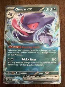 Gengar ex 104/162 Temporal Forces NM Double Rare Holo Pokemon Card 🔥 - Image 1