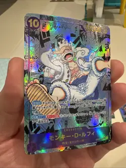 One Piece CCG Monkey.D.Luffy Alternate Art Manga OP05-119 Japanese Custom Card - Image 3