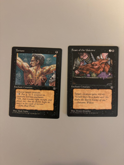 Magic the Gathering Homelands Cards - Black Mana - Image 1