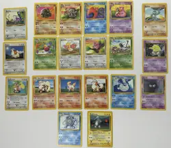 Pokemon TCG: Base Set Fossil Jungle Common/Uncommon Mixed Card Lot - Unlimited - Image 1
