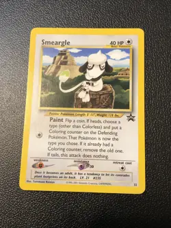 Smeargle 32/53 Wotc Promo Black Star Rare Pokemon Card In Mint Condition - Image 1