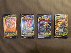 Unbroken Bonds [10 card] Booster Pack x4 (Complete Art Set) Pokemon TCG - Image 1
