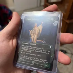 PLAYSET Of 4 Elvish Harbinger (Borderless) Mtg Lotr - Image 2