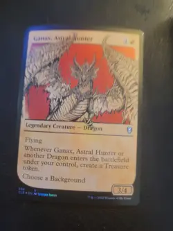 Ganax, Astral Hunter 398 Showcase FOIL Commander Legends Baldur's Gate MTG Magic - Image 1