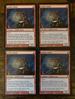 Magic The Gathering playset of Goblin Guide (Zendikar) - Image 1