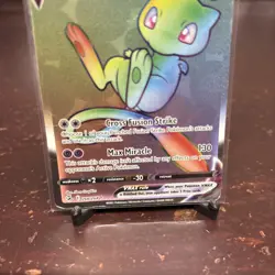Pokemon TCG Mew Vmax 268/264 Fusion Strike Secret Rare ( Damaged ) - Image 3