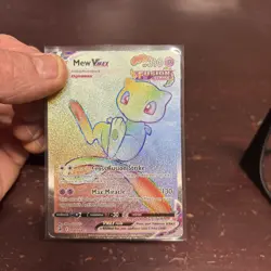 Pokemon TCG Mew Vmax 268/264 Fusion Strike Secret Rare ( Damaged ) - Image 5
