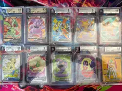 Pokemon Tcg 10x Graded Lot Beckett All Full Art Lot#28 - Image 1