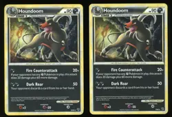 2 Pokemon TCG Houndoom Holo Rare HG&SS Undaunted 5/90 LP - Image 1