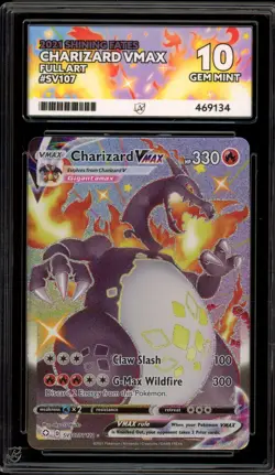Pokemon Charizard VMAX Shining Fates Full Art #SV107 ACE 10 Gem Mint - Image 1