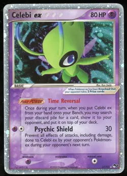 Pokemon TCG Celebi EX Holo Ultra Rare Pop Series 2 17/17 LP - Image 1