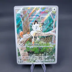 Pokemon TCG Meowth 106/094 Illustration Rare Phantasmal Flames Near Mint - Image 1