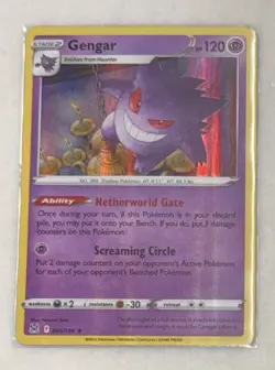 Pokemon Gengar Holo Rare SWSH11: Lost Origin 066/196 NM TCG - Image 1
