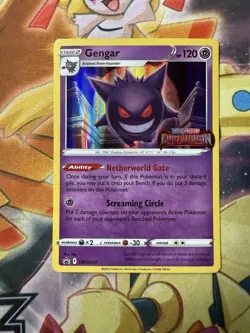 Pokemon Gengar SWSH241 Black Star Promo Lost Origin Prerelease STAMP NM - Image 1