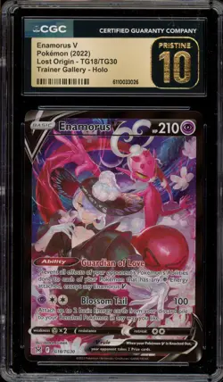 Pokemon Enamorus V Lost Origin Trainer Gallery Full Art #TG18 CGC 10 Pristine - Image 1