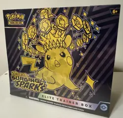 Pokemon Scarlet and Violet SURGING SPARKS Elite Trainer Box FACTORY SEALED ETB - Image 1