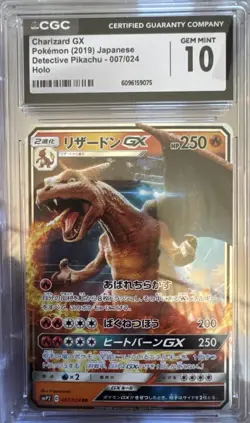Charizard GX Pokemon 2019 Japanese Detective Pikachu CGC Graded 10 - Image 1