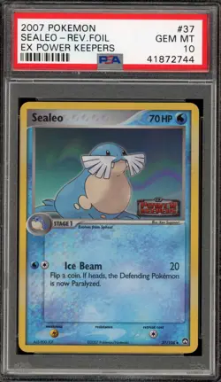 Pokemon Sealeo EX Power Keepers Reverse Holo #37 PSA 10 Gem Mint - Image 1