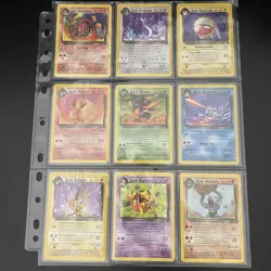 Pokemon Bundle - Complete Team Rocket Set Common/Uncommon ⭐ Vintage WOTC 90s! - Image 1