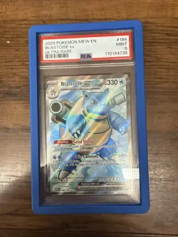 Pokemon Blastoise EX #184 SV: Scarlet & Violet 151 Holo MINT PSA 9 - Image 1