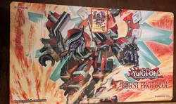 Yu-Gi-Oh! BURST PROTOCOL PLAYMAT FULL SIZE BRAND NEW W/ FIELD CENTER CARD KONAMI - Image 2