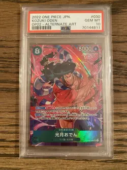 2022 One Piece Japanese Kozuki Oden OP02-030 Alternate Art - PSA 10 Gem Mint - Image 1