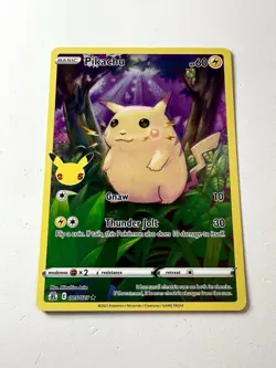 Pikachu 005/025 Celebrations Full Art 25th Anniversary Pokemon Card 2021 NM - Image 1
