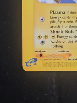 Pokemon 2002 Raichu Expedition E-Reader Edition Non-Holo Card 61/165 - Image 5