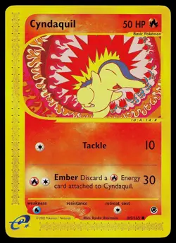 Pokemon Card - Cyndaquil Expedition 105/165 Common - Image 1