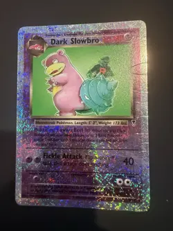 Dark Slowbro 8/110 Legendary Collection Reverse Holo Card DAMAGED - Image 2