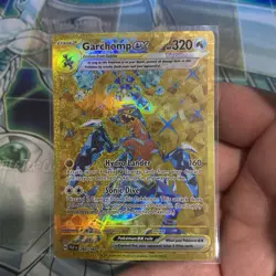 Garchomp EX 260/182 Sv04: Paradox Rift Holo Hyper Rare Pokemon Card NM Gold - Image 1