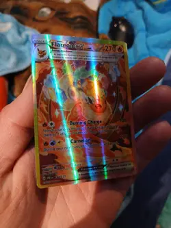 Pokemon TCG Flareon EX Prismatic Evolutions Holo Card 146/131 SV - Image 1