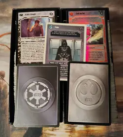 MUST LOOK 1000+ (4LBS) VINTAGE STAR WARS CCG TRADING/PLAYING CARDS NO RESERVE - Image 1