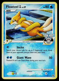 Pokemon Card - Floatzel GL Rising Rivals 4/111 Holo Rare - Image 1