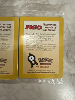 Pokemon Entei Promo Cards SEALED Movie Promo NEW Neo 2001 (2 Cards) - Image 4