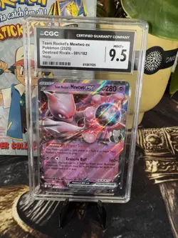 Pokemon Card Team Rocket's Mewtwo ex 82 Destined Rivals Holo CGC Grade 9.5 (10) - Image 2