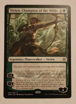 MTG Vivien, Champion of the Wilds - War of the Spark Regular - NM/MINT Magic - Image 1